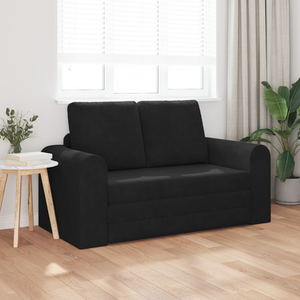Soffsäng Svart 148 x 71 x 83 cm Sammet