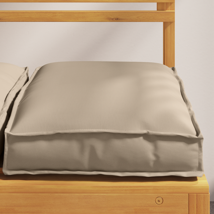 Kudde 2 st Oxford Tyg Taupe 40 x 40 x 8 cm