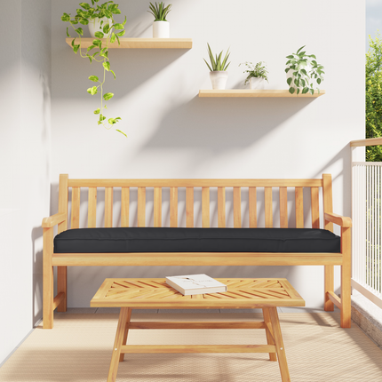 Pallkuddset 2 st Oxford Tyg Svart 200 x 40 x 8 cm