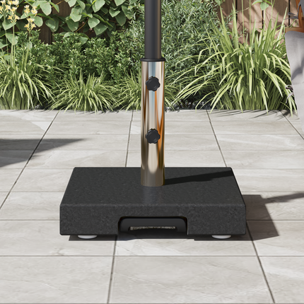 Parasollfot Svart 41 x 41 x 37 cm Granit
