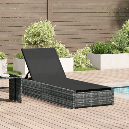 Solstol Reclining Grå 200.5 x 70 x 75 cm konstrotting