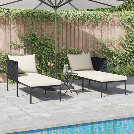 Solbädd Antracit 153 x 115 x 69.5 cm Pulverlackerat stål