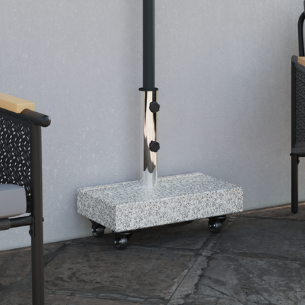 Parasollfot Grå 45 x 25 x 45 cm Granit