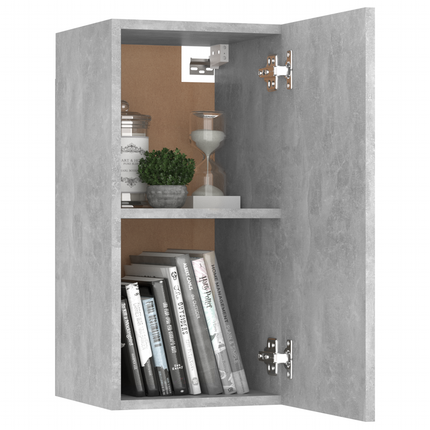 | Vägg TV Skåp | 2 pcs Betonggrå 30.5 x 30 x 60 cm Konstruerat trä