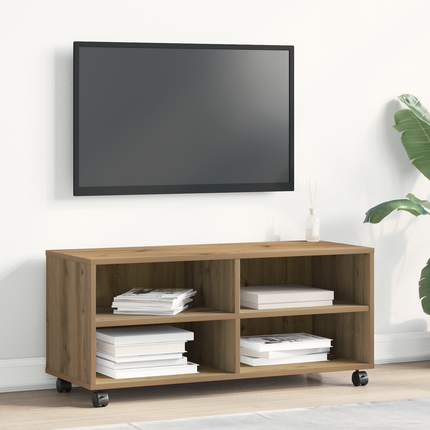 TV-skåp 90 x 35 x 40,5 cm Brun Konstruerat trä