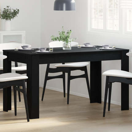 Matbord Svart ek 140 x 74,5 x 76 cm Konstruerat trä