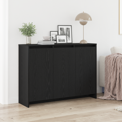 Sideboard Svart 102 x 29,5 x 75 cm Konstruerat trä