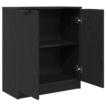 Sideboard Svart Ek 60 x 30 x 70 cm Konstruerat trä