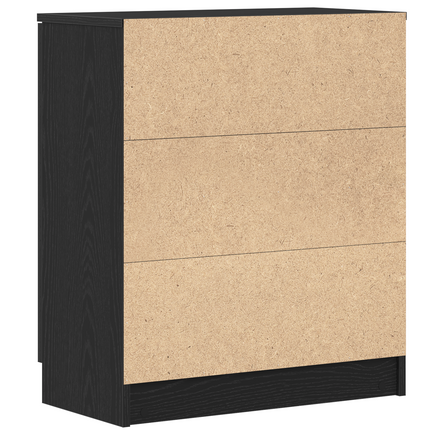 Sideboard Svart Ek 60 x 30 x 70 cm Konstruerat trä