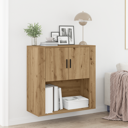 Väggskåp med hylla Artisan Ek 80 x 33 x 80 cm Konstruerat trä