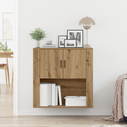 Väggskåp med hylla Artisan Ek 80 x 33 x 80 cm Konstruerat trä