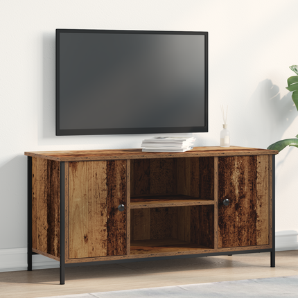 TV-skåp 100 x 40 x 50 cm Gammalt trä Konstruerat trä