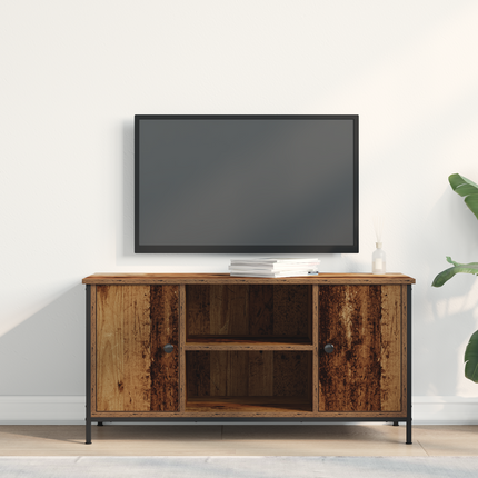 TV-skåp 100 x 40 x 50 cm Gammalt trä Konstruerat trä