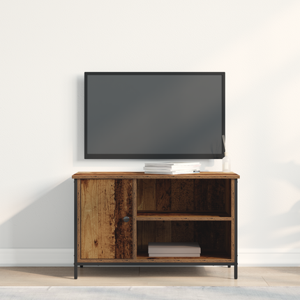 TV-skåp 80 x 40 x 50 cm Gammalt trä Konstruerat trä