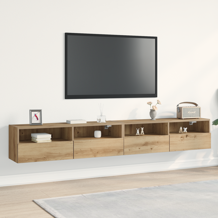 TV Vägghylla 2 st artisan ek Konstruerat trä