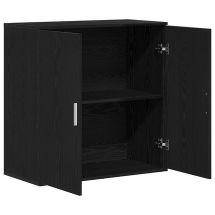 Sideboard Svart Ek 79 x 38 x 80 cm Konstruerat trä