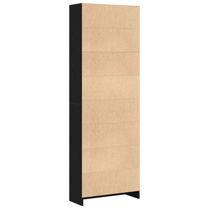 Hyllsystem Svart Ek 60 x 24 x 176 cm Konstruerat trä