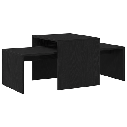 Satsbord Svart Ek 100 x 48 x 40 cm Konstruerat trä