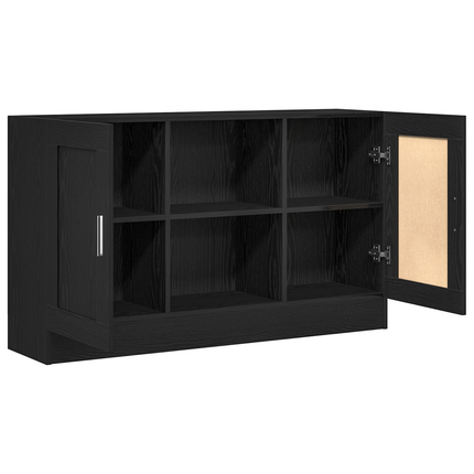 Sideboard Svart Ek 120 x 30,5 x 70 cm Konstruerat trä