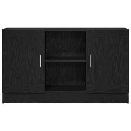 Sideboard Svart Ek 120 x 30,5 x 70 cm Konstruerat trä