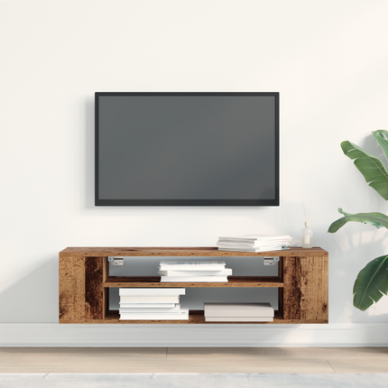 TV-skåp 100 x 30 x 26,5 cm Gammalt trä Konstruerat trä