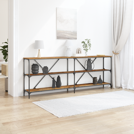 Konsolbord Gammalt trä 200 x 30 x 75 cm Konstruerat trä