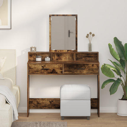Smyckebord Rökt ek 100 x 41 x 140 cm Konstruerat trä