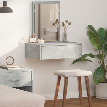 Smyckebord Grå 60 x 40 x 70 cm Konstruerat trä
