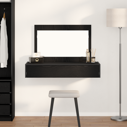 Smyckebord Svart 100 x 40 x 70 cm Konstruerat trä