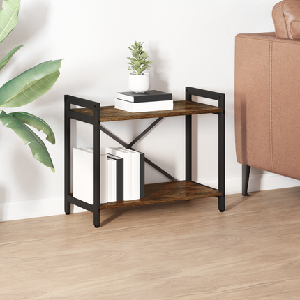 Hyllsystem 60 x 30 x 50 cm Konstruerat trä Rökt ek