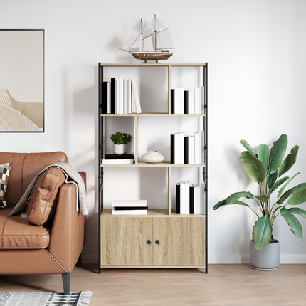 Hyllsystem 80 x 30 x 155,5 cm Konstruerat trä Sonoma-ek