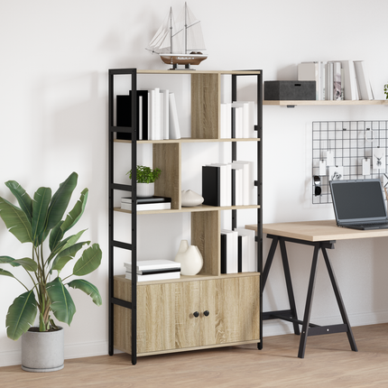 Hyllsystem 80 x 30 x 155,5 cm Konstruerat trä Sonoma-ek