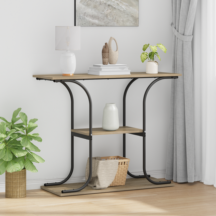 Konsolbord Sonoma-ek 101 x 35 x 80,5 cm Konstruerat trä