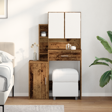 Smyckebord Gammalt trä 80 x 35 x 132 cm Konstruerat trä