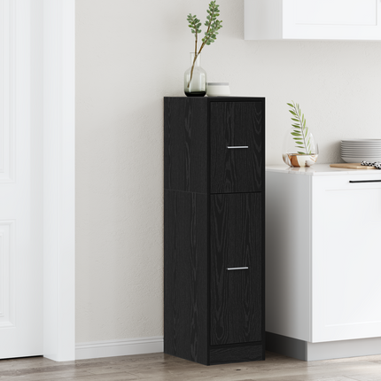 Apoteksskåp Svart ek 30 x 41 x 118 cm Konstruerat trä