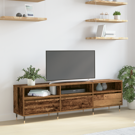 TV-skåp 150 x 30 x 45 cm Gammalt trä Konstruerat trä