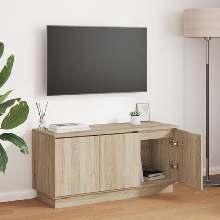 TV-skåp 100 x 38 x 49 cm Sonoma-ek Konstruerat trä