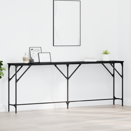 Konsolbord Svart ek 200 x 29 x 75 cm