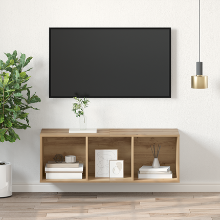 TV-bänkset 37 x 37 x 107 cm Artisan Ek Konstruerat trä