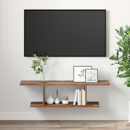 TV-bänkset 103 x 30 x 26,5 cm Brun Konstruerat trä